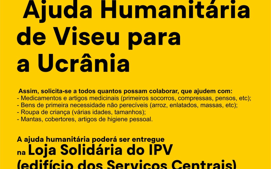 Nova ajuda humanitária vai partir, esta semana, rumo à Ucrânia