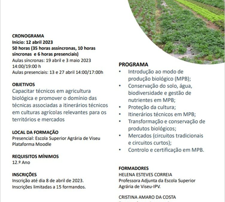 AGRICULTURA BIOLÓGICA – IMPULSO JOVEM STEAM