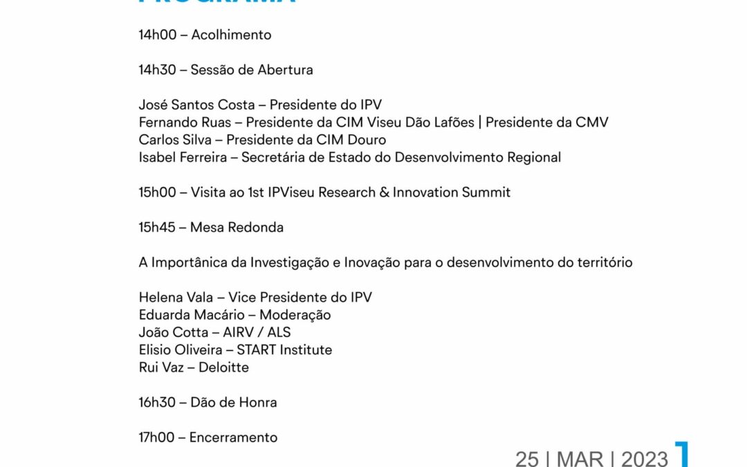 VRI23 – IPViseu Research & Innovation Summit